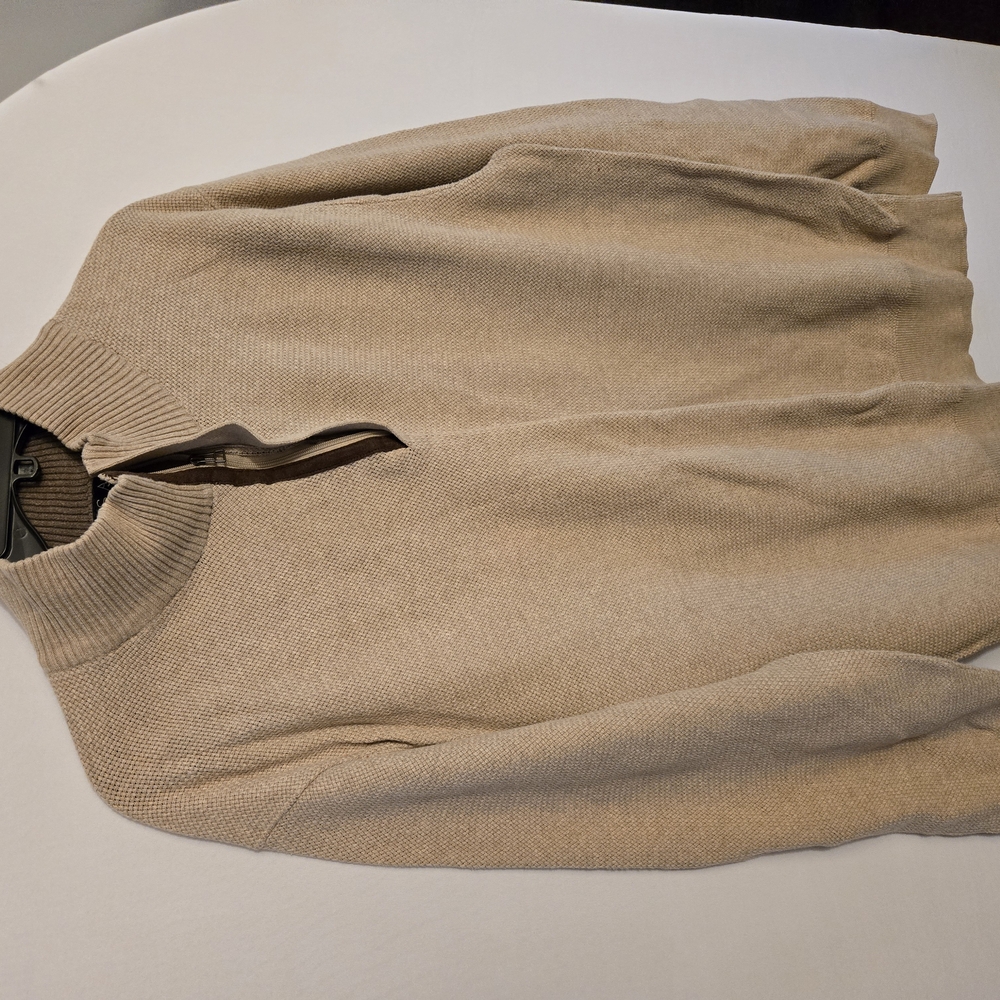 Beige Knit Pullover Sweater